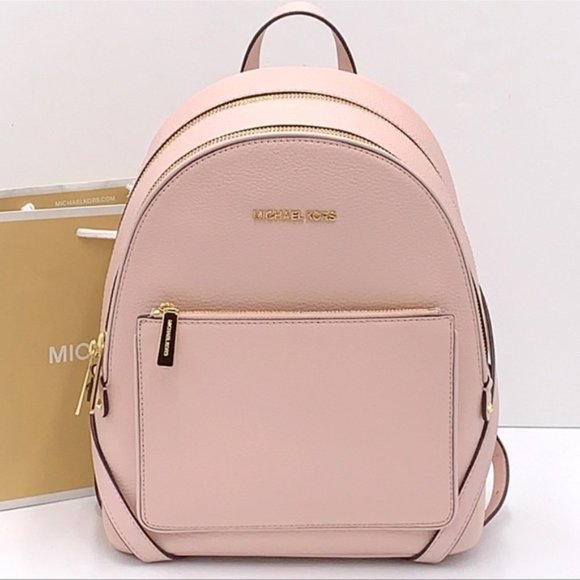 Michael Kors Adina Medium Backpack Leather Powder Blush - Picture 2 of 16
